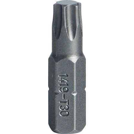 STAHLWILLE TOOLS Bit screwdriver TORX T 30 hex C 6, 3 L.25 mm 08130030